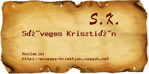 Süveges Krisztián névjegykártya