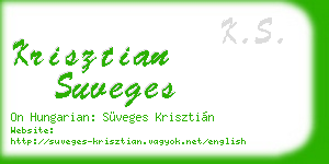 krisztian suveges business card